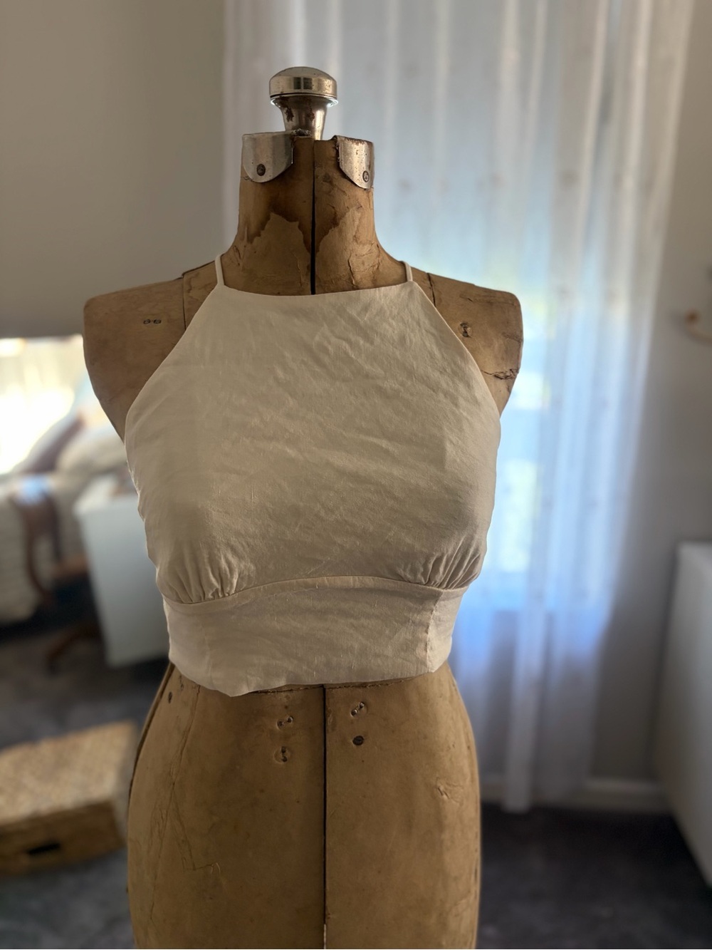 Zara Lace Up Open Back Halter Top